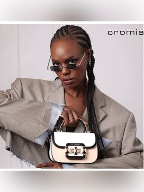 NWT Cromia women's satchel purse. Made in Italy